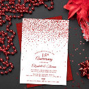 Search for 15th anniversary invitations Ruby red