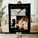 Search for wedding photo blankets Forever and always
