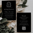 Search for monogram crest wedding invitations All in one
