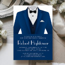 Search for mens tuxedo birthday invitations For him