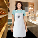 Search for cleaning aprons Black and white