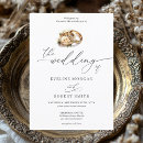 Search for gold ring wedding invitations Elegant