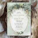 Search for olive branch wedding invitations Neutral spring nature garden