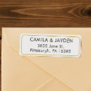 Search for gold border return address labels Minimal