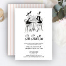 Search for pink paris invitations She said oui