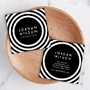 Search for round square business cards Modern