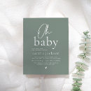 Search for sage green baby shower Script typography