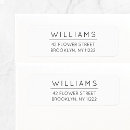 Search for clear return address labels Minimalist