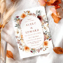 Search for orange floral wedding invitations Simple