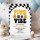 Search for happy 5th invitations Five is a vibe