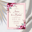 Search for blush pink floral wedding invitations Burgundy