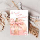 Search for little pumpkin on the way invitations Coquette