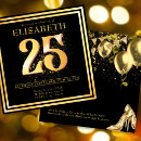 Search for elegant 25th birthday invitations Chic