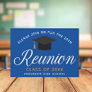 Search for blue high school reunion invitations Modern