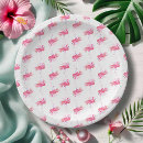 Recherche de flamant rose assiettes en papier Mignon