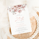Search for floral 21st birthday invitations Blush