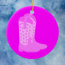 Search for cowboy boots ornaments Pink