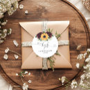Search for sunflower thank you wedding stickers Watercolor