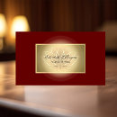 Recherche de rouge or cartes visite Chic