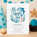 Search for under the sea party invitations Dolphin