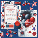 Search for american bald invitations Red white and blue
