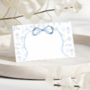 Search for blue and white place cards Toile de jouy