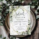 Search for rustic sweet 16 invitations Modern calligraphy typography lettering