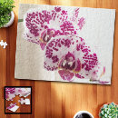 Recherche de orchidée blanche puzzles Violet