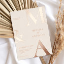 Search for modern rose gold wedding invitations Chic