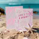 Search for beach 30th birthday invitations Pink