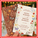 Search for purple flower pattern invitations Fall colours