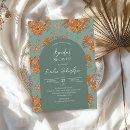 Search for green and orange invitations Modern