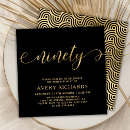 Search for 90th birthday invitations Typography