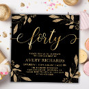 Search for stylish 40th birthday invitations Forty