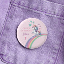 Search for unicorn birthday buttons Colourful