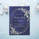 Search for blue and silver christmas invitations Elegant