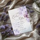 Search for purple and ivory wedding invitations Watercolor