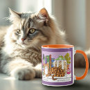 Recherche de chat de gingembre tasses Fleurs