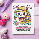 Recherche de lapin de pâques mignon invitations Chasse aux œufs