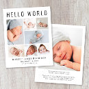 Recherche de moderne de bébé invitations Collage de photos