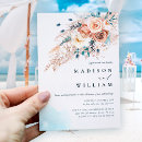 Search for turquoise flowers wedding invitations Chic