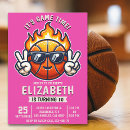 Search for girls basketball party invitations For her