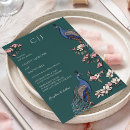 Search for peacock wedding invitations Green
