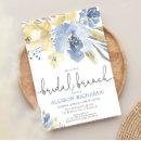 Search for floral brunch bridal shower invitations Dusty blue