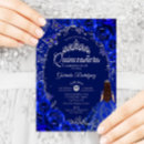 Search for royal blue silver quinceanera invitations 15th birthday