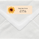 Search for sunflower birthday return address labels Fall