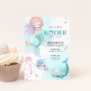 Search for mermaid scales birthday invitations Pool party