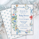 Search for fantasy cute baby shower invitations Floral