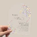 Search for acrylic baby shower invitations Garden
