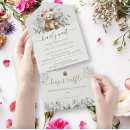Search for neutral teddy bear baby shower invitations Cub